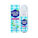 Mint Cool Spray, Kühlspray Für Heißes Wetter, Natürlicher Minzspray, Kühlendes Spray Für Gesicht Und Körper, Kühlendes Gesichtsspray Mist, Formel mit Frischem Minzaroma, 50ml (50ml, 1PC)