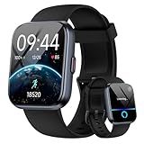 Smartwatch Damen Herren, 1.8' Fitpolo Smartwatch mit Telefonfunktion/Alexa, Fitness-tracker mit Herzfrequenz/Schlafmonitor/IP68 Wasserdicht Fitnessuhr Damen für iPhone/Android Uhr Herren Schrittzähler