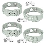 Hion 2 Paar Armbänder zur Linderung von Reisekrankheit Reise Akupressur Armbänder Übelkeits-Entlastungsband für Morgendliche Übelkeit, Seekrankheit, Autokrankheit, Band（Beryl）