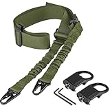 Taktischer Zweipunkt-Sling-2er-Pack Picatinny QD-Schling-Schwenk halterungen Verstellbarer Schulter Gurt für Gewehre-Schnell Spanner und Montage Basis inklusive
