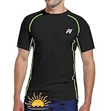 MEETWEE Herren Rash Guard Rash Vest Männer Langarm/Kurzarm UV Schutz T-Shirt Tops UPF 50+ Schnelltrocknend für Schwimmen Surfen Wassersport