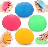 OleOletOy Stressball, Anti Stress Ball Knetball Slow Rising Quatsch Sensory Fidget Fun Toy, Massagebälle Handtrainer, Wurfball Spielzeug für Kinder und Erwachsene (4)