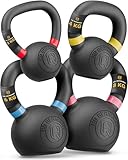 HQ Germany® Powdercoat Kettlebell | Vollguss | 2-32kg | Starter-Sets | ±2,0% Gewichtstoleranz, Gewicht:+Starter-Set (2+4+6+8KG)
