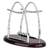 LetCart Newtons Cradle Balance Balls, Pädagogische Wissenschaft Balance Bälle Stressabbau Werkzeug Ornament Schreibtischdekoration für das Heimbüro