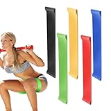 Widerstandsbänder Übungsbänder – Widerstandsbänder für Workout, Set mit 5 Widerstandsschlaufen, Übungsbänder, Loop-Bänder mit 5 verschiedenen Stärkestufen, Frauen-Fitness-Brustdehnung Physio