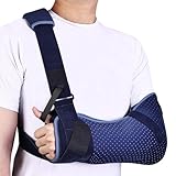 Willcom Armschlinge Schulter, Schulterstütze mit Taillengurt für Männer und Frauen, Arm Schlinge für Rotatorenmanschettenriss, Hand, Handgelenk, Ellenbogen nach der Operation(Links, L, 102-130CM)