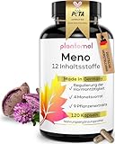 12fach Meno Komplex Wechseljahre Kapseln - Hormon Balance Frauen mit Yamswurzel Rotklee Mönchspfeffer Ashwagandha & B6-2 Monatsvorrat