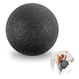 Faszienball, Schwarz 10cm Fußmassageball für Fußreflexzonen Massage Faszientraining zur Schmerzlinderung und Entspannung für Zuhause und Büro Black Massageball für Füße und Körper