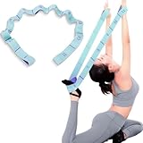 Yoga-Stretchband mit 11 Schlaufen, elastische Widerstandsbänder für Fitness, Pilates und Gymnastik
