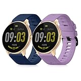 kwmobile 2X Sportarmband kompatibel mit AGPTEK LW11 Armband - Fitnesstracker Band Set aus TPU Silikon