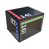 Folpus 3-in-1-Plyometric-Jumping-Box, Sprung-Trainingsgerät für und Erwachsene, vielseitige Krafttrainings-Plyo-Box für Training im Fitnessstudio, Style D