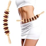 Holzfaszienmassageroller, hochwertiger Massageroller aus Holz zur Muskelentspannung und Körperkonturierung, geeignet zur Anwendung am Körper und an den Oberschenkeln und am Rücken