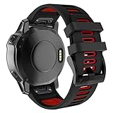 MYSNBKN Armband für Fenix 5 /Fenix 5 Plus/Fenix 6 /Fenix 6 Pro/Forerunner 935 /Forerunner 945 /Instinct, 22mm Breite Silikon Quick-Fit Uhrenarmband