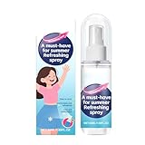 Minz Kühlspray Für Heißes Wetter, 100ML Kühlendes Spray Für Körper Und Gesicht,Kältespray Eisspray, Ganzkörper-Kühlnebel, Cool Spray Für Schnelle Abkühlung Für Outdoor-Sportreisen (1)