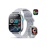 Militär Smartwatch Herren mit GPS, 2.06'' AMOLED Display Smart Watch mit Telefonfunktion, Fitnessuhr für Outdoor, Herzfrequenz, Schlafmonitor, 130+Sportmodi , 5ATM Wasserdicht Sportuhr für Android iOS