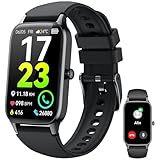 Smartwatch Herren Damen, 1,57' HD Fitnessuhr Damen mit Telefonfunktion, Wasserdicht Smart Watch 110+ Sportmodi, Fitness Tracker mit Herzfrequenz Schlafmonitor Schrittzähler, Sportuhr für Android iOS