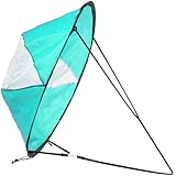 KIXZSAZ PVC Kajak Windsegel Tragbares Schlauchboot Sicherheitsdach Abnehmbare Segeln Windsurfausrüstung Wassersport