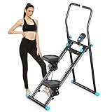 2025 Neues Stepper für Zuhause,Vertical Climber Maschine Stairmaster für Ganzkörper-Workout, Compact Folding Cardio Übung Climber mit erweiterten Schrittweite,verstellbare Lenker & Pedale