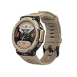 Amazfit T-Rex 2 47mm Outdoor Smartwatch, Multisport-GPS-Fitnessuhr, 10 ATM wasserdichte militärische Sportuhr mit Höhenmesser, Barometer, Kompass, Herzfrequenz- und SpO2-Überwachung