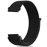 AK für Garmin Forerunner 245/645 Armband, 20mm Quick Release Nylon Uhrenarmband für Garmin Forerunner 55/245/645 Music Damen Herren