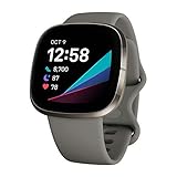 Fitbit Sense Advanced Smartwatch with Tools for Heart Health, Stress Management & Skin Temperature Trends, Sage Grey / Silver