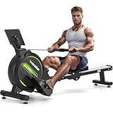 [2025 Aktualisierte] Wenoker Magnetisches Rudergerät, faltbar, für Zuhause, 160 kg Tragkraft, leise und glatt, mit Tablet-Halterung für LCD-Bildschirm und bequemes Sitzkissen