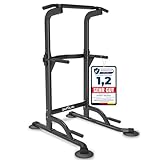 DH FitLife Power Tower Dip Station | Klimmzugstange Freistehend | Dip Barren Rückentrainer | Kraftstation Kraftturm | Fitness Station | Power Rack for Home Gym | Krafttraining für Zuhause