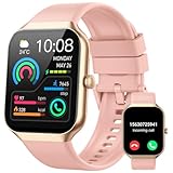 Smartwatch Damen Herren, Fitnessuhr mit Herzfrequenz Schlafmonitor Schrittzähler Uhr, 1.96' HD Smart Watch Bluetooth Anrufe, 113+ Sportmodi Sportuhr, IP68 Wasserdicht Fitness Tracker für iOS Android