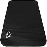 CampTeck U6962 - rutschfestes Yoga Pad weiche Schaumstoff Yoga Knieschoner für Fitness, Training, Sport, Fitnessstudio, Pilates usw. - Schwarz