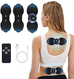COODAY TENS Gerät Kabellos, Tragbar Schmerztherapie Wireless Massagegerät, 8 Programme 19 Intensitätsstufen für Muskelstimulator für Nacken, Schultern und Rücken