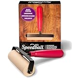 Speedball Deluxe Soft Rubber Brayer 10,2 cm, weiches Gummi, rot, 1 Count (Pack of 1)