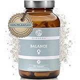 QIDOSHA® Wechseljahre Komplex pflanzlich, 120 Kapseln im Glas, Wechseljahre Kapseln mit Yams, Rotklee, Cordyceps, Hopfen, Baldrian, Mönchspfeffer, Eisen & B-Vitaminen, Meno Balance, deutsche Fertigung