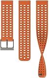SUUNTO 22 ATH2 Silikon Armband Kompatibel Race, Vertical, 9 Peak Pro, 9 Peak, 5 Peak, Watch Strap Weiches Silikon Ersatzband 22mm Canyon Orange S+M