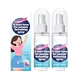 2PC Minz Kühlspray Für Heißes Wetter, 100ML Kühlendes Spray Für Körper Und Gesicht,Kältespray Eisspray, Ganzkörper-Kühlnebel, Cool Spray Für Schnelle Abkühlung Für Outdoor-Sportreisen