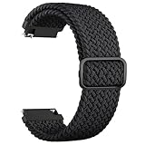 AK Armband für Garmin Venu/Venu Sq 2/Venu 2 Plus, 20mm Quick Release Verstellbar Nylon Armbänder für Garmin Venu/Vivoactive 3/Forerunner 645/245 Music Erstzarmband für Damen Herren