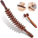 ACWOO Faszienrolle Holz, Faszienstab holz, 2 Stück Massageroller Holz, Anti Cellulite Massage Massagegerät Massageroller für Muskelentspannung, Körperformung, Gua Sha Massage