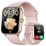 Fitpolo Smartwatch Damen, [2024 Neue] 1,8' Smart Watch mit Telefonfunktion/Message, Smart Watch Fitnessuhr 110+ Sportmodi/IP68 Wasserdicht/Herzfrequenzr/Schlafmonitor Schrittzähler für iOS Android