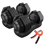 HAKENO Hanteln 2 x 40 kg Gewichtsset 17-in-1 verstellbare erschwingliche Hanteln Gewichte Platzsparer Hanteln für Zuhause Fitnessstudio