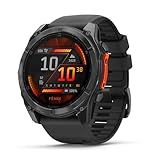 Garmin fēnix 8 51mm – hochwertige Multisport-Smartwatch mit 1,4' AMOLED Touch-/Tastendisplay, Taschenlampe, TOPO-Karten, über 80 vorinstallierte Sport-Apps, Telefonie, Music Pay