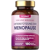 Menopause Tabletten für Frauen | 180 Wechseljahre Tabletten | Komplex Supplement für Perimenopause, Menopause und Postmenopause mit Soja-Isoflavonen und Vitamin B6 | Vegane | by Horbaach