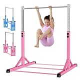 RokePro Gymnastik Turnreck,Faltbarer Turnreck Reckstange,Turnreck höhenverstellbar, Turnstange Indoor & Outdoor, Trainingsgeräte, Übungsstange für den Innenbereich, Heimtraining