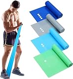 Fitnessbänder Set, GIEMIT Sport Band Fitness Trainingsband Latexfrei für Yoga, Pilates, Krafttraining, Physiotherapie