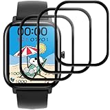 Beukei 3 Stück Panzer Schutz Glas für Amazfit GTS 2 mini, Schutzfolie Film,[9H Härte][HD Klare][Blasenfrei][Anti-Kratzen] Glass Screen Protector