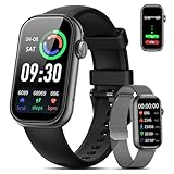 LIGE Smartwatch Herren/Deman mit Telefonfunktion,1.47'' HD Touchscreen,300mah Sportuhr,IP68 Wasserdicht,120+ Sportmodi Aktivitätstracker mit Herzfrequenz/SpO2/Schlafmonitor Schwarz