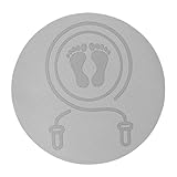 XUQEAYWD Runde Springseil Matte, 60x60cm Fitnessmatte Für Indoor Outdoor, Yogamatten, Jump Rope Matte, Stoßdämpfende Dicke Rutschfeste, Zum Schutz Vor Verletzungen Böden Und Lärm
