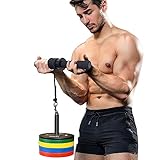 Unterarmtrainer Hochwertiger Handgelenkroller Profi Hand und Handgelenkstrainer Gym Wrist Curl Exerciser Trainer Unterarmstärker (Nylon)