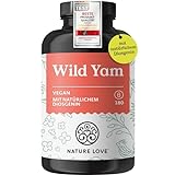 NATURE LOVE® Wild Yam Kapseln - 180 vegane Kapseln - Hochdosiert mit 880mg Extrakt (davon 176mg Diosgenin) je Tagesdosis - laborgeprüft, ohne unerwünschte Zusätze und in Deutschland produziert