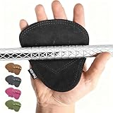 Torven Griffpolster Kraftsport - Fitness Handschuhe Herren und Damen aus Natürlichem Rindsleder, Atmungsaktive & rutschfeste & Maximalen Griff, Trainingshandschuhe für Fitness, Krafttraining