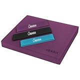 ALPIDEX Balance Pad 40x34x5 cm Balancekissen Violett inkl. 3 Fitnessbänder Stabilität Koordination Verbessertes Gleichgewicht Kissen Rutschfest Wackelkissen Balancegerät Gleichgewichtstrainer