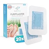 Health Press® Fußpflaster – 20 Pflaster pro Set – Natürliche Pflege – Vitalpflaster – Körper Entspannung – Vital Pflaster – Fußpflege Pads für die Nacht – Foot Vital Pads – Bambuspflaster
